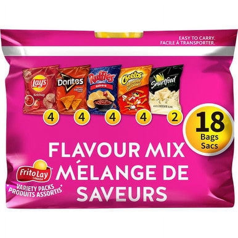 FritoLay Chips Variety Pack, Flavor Mix, Lays Ketchup, Doritos