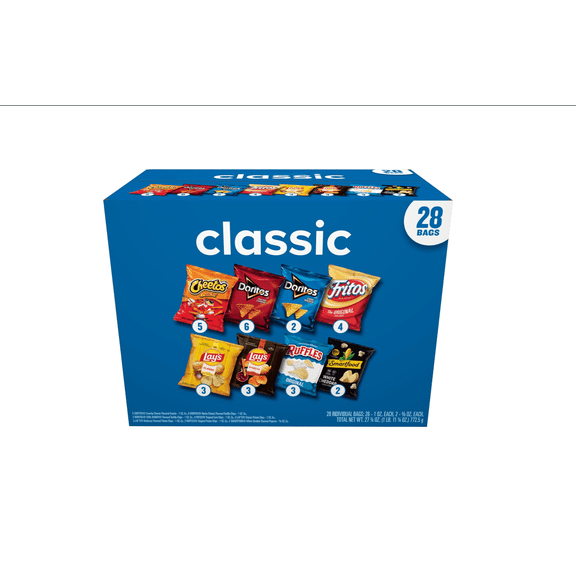 Frito-Lay Classic Mix Variety Pack Cube 28ct