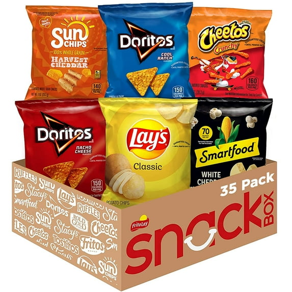Frito-Lay Classic Mix Variety Pack Snack Chips, 35 Count Multipack