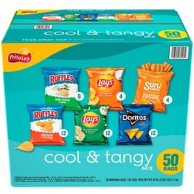 Frito-Lay Cool & Tangy Variety Pack Chips, 50 count.pack of 2