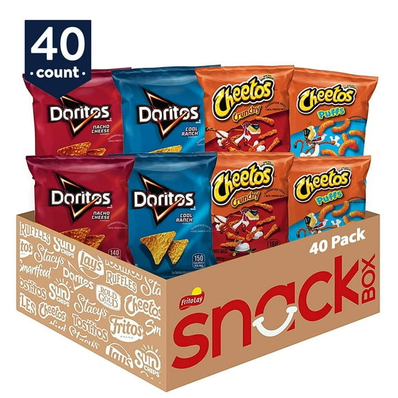Frito-Lay Doritos & Cheetos Mix Snacks Variety Pack, 40 Count