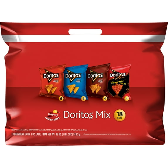 Frito-Lay Doritos Mix Variety Pack, 18 Count