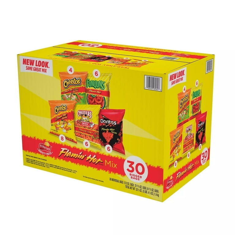 Frito Lay Flamin Hot Mix 30 Pack