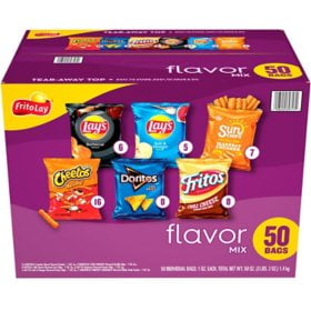 Frito-Lay Flavor Mix Variety Pack Chips, 50 pk. Pack of 2