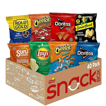 Frito-Lay Fun Times Mix Variety Pack Snack Chips, 40 Count