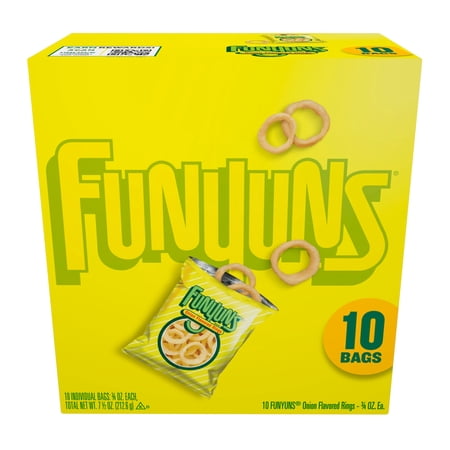 Frito Lay, Funyuns Onion Flavored Rings, 0.75 KMC2Oz, 10 Ct