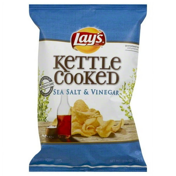 Frito Lay Lays Kettle Cooked Potato Chips, 2.875 oz
