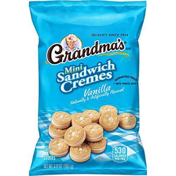 Frito-Lay Mini Vanilla Cr?me Sandwich Cookies, 3.71 oz, 24/Carton 028400450959