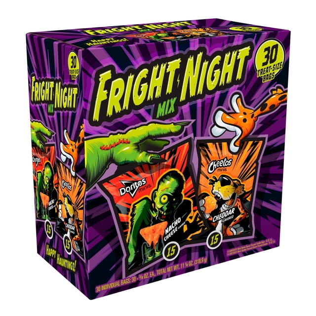 Frito Building Frito Lay Minis Fright Night Mix Variety Pack Snacks, 0.375 oz, 30 ...