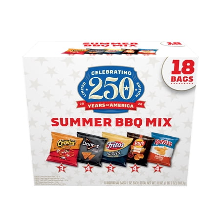 Frito-Lay Summer BBQ Mix Variety Pack, 18 Count Multipack
