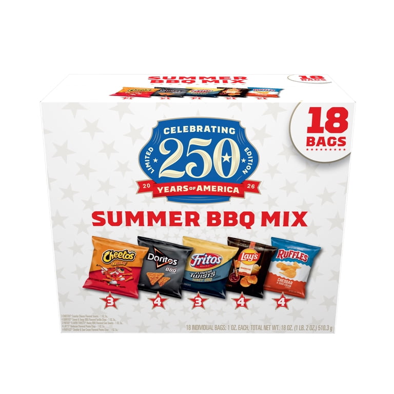 Summer  BOXセット Frito-Lay Summer BBQ Mix Variety Pack, 18 Count Multipack