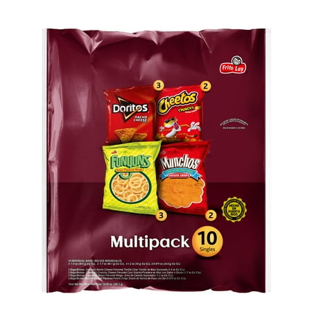 Frito Lay Multipack Variety Pack Snack Chips 10 Count Multipack