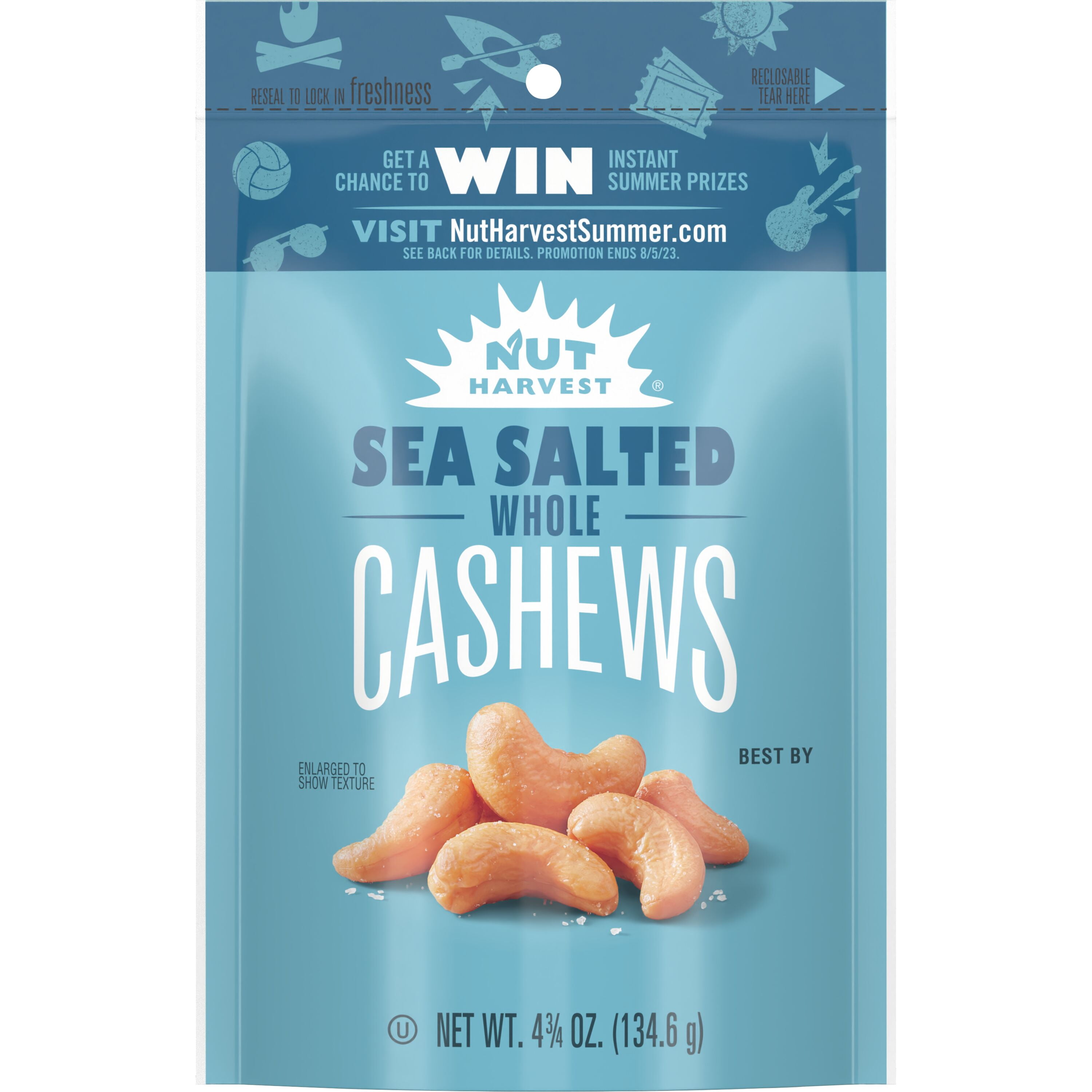 Frito Lay Nut Harvest Sea Salt Whole Cashews 4.75z