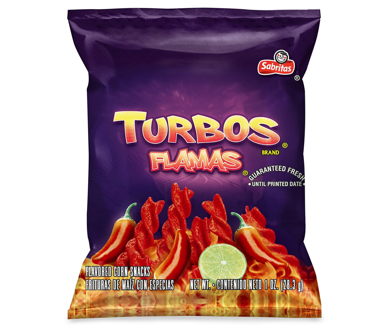 Frito Lay Sabritas Flavored Corn Snacks Turbos Flamas 1 Oz