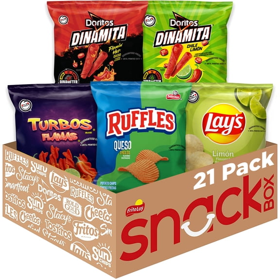 Frito-Lay Sabritas Snacks Variety Pack Single Serve Bags, 21 Pack