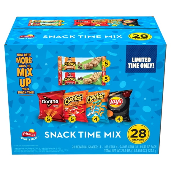 Frito Lay Snack Time Mix Variety Packs, 28 count, 25.9 oz