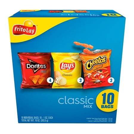 Frito-Lay Snacks Classic Mix Variety Pack 1 Ounce Bag 10 Count