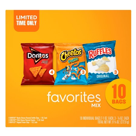Frito-Lay Snacks Favorites Mix Variety Pack, 10 Count ( 2 Pack )