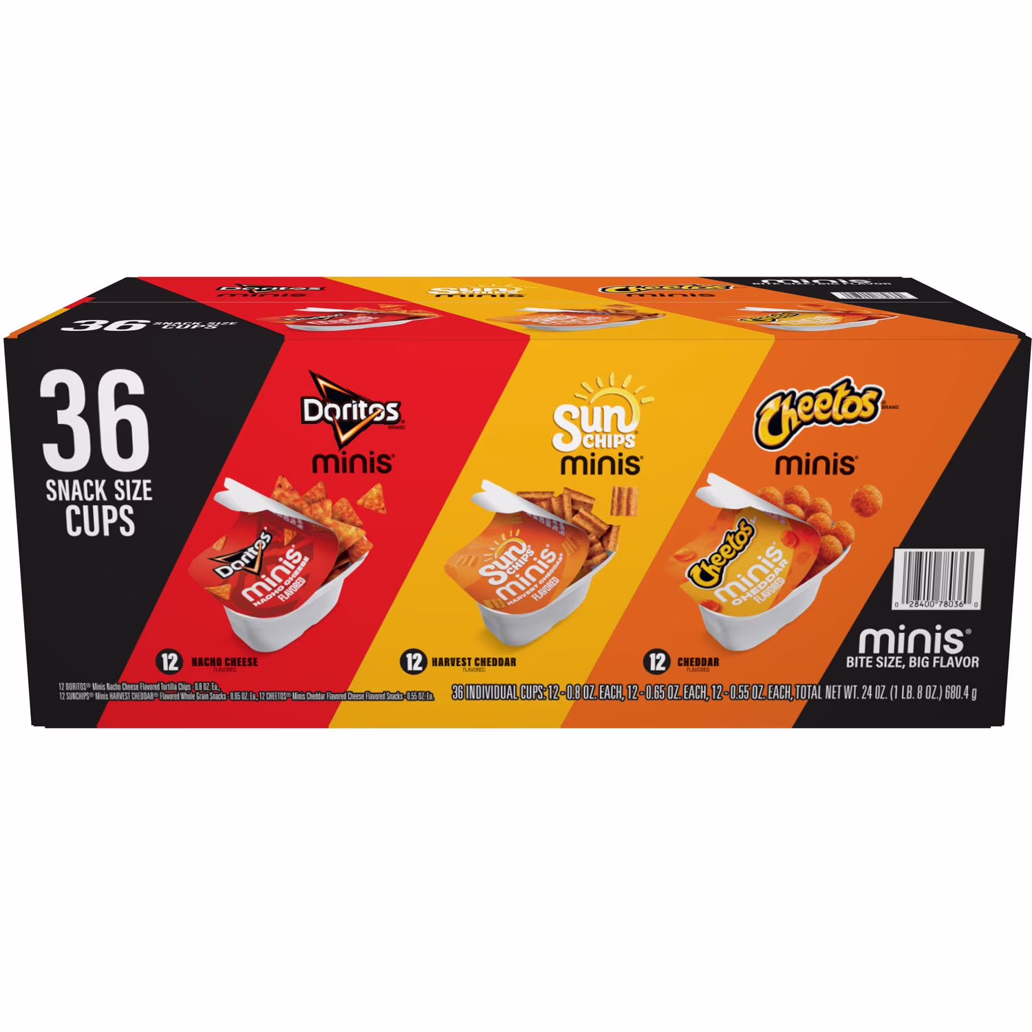 Frito Lay Snacks Minis Variety Pack 24 Oz, 36 Count