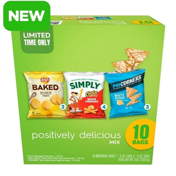 Frito-Lay Snacks Positively Delicious Mix Variety Pack, 10 Count - 4 Pack