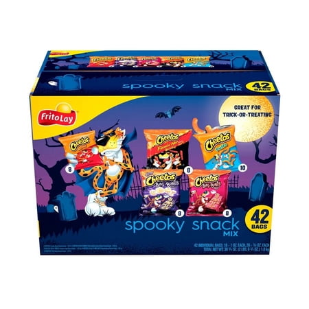 Frito Lay Spooky Mix Chips Variety Pack, Mega Size, 38.75 oz, 42 Count
