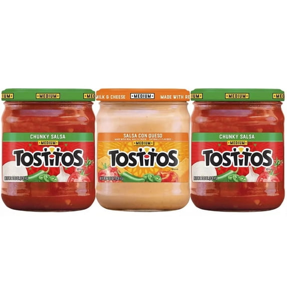 Frito-Lay Restaurant Style Salsa/Queso Dip, 3 pk./15.5 oz. - Assorted