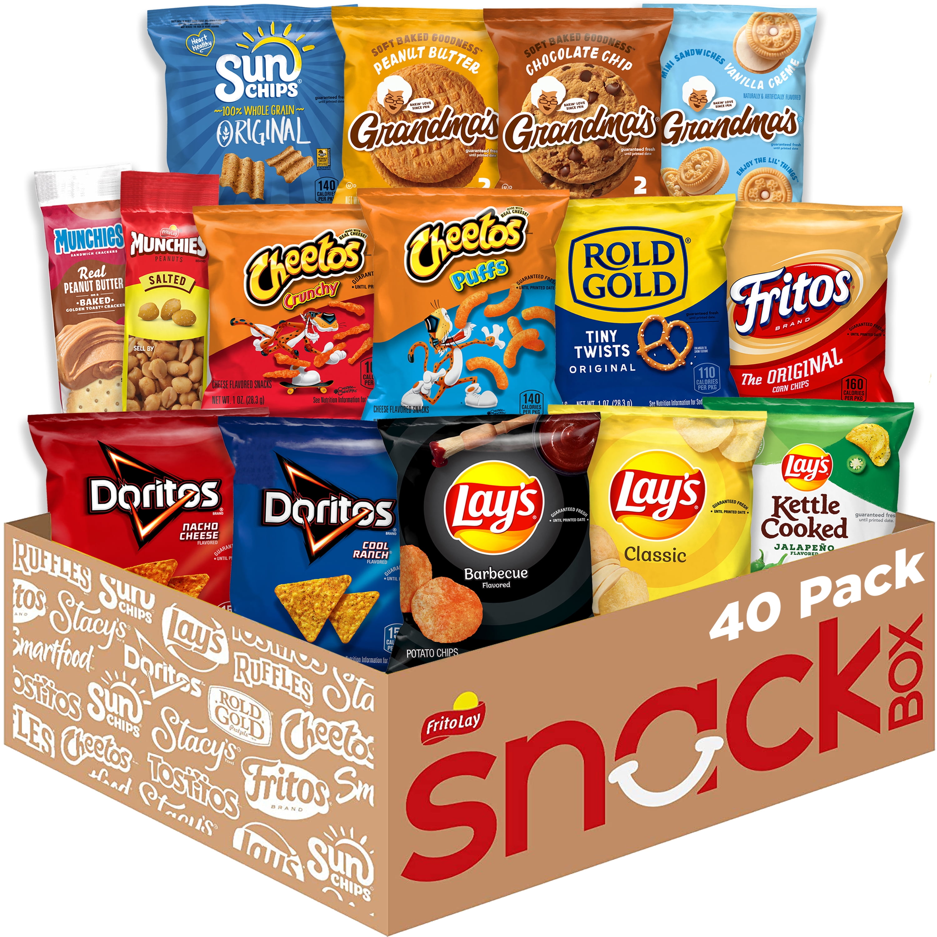 Frito-Lay Ultimate Classic Snacks Variety Pack Snacks, 1 oz Bags, 40 Count Multipack