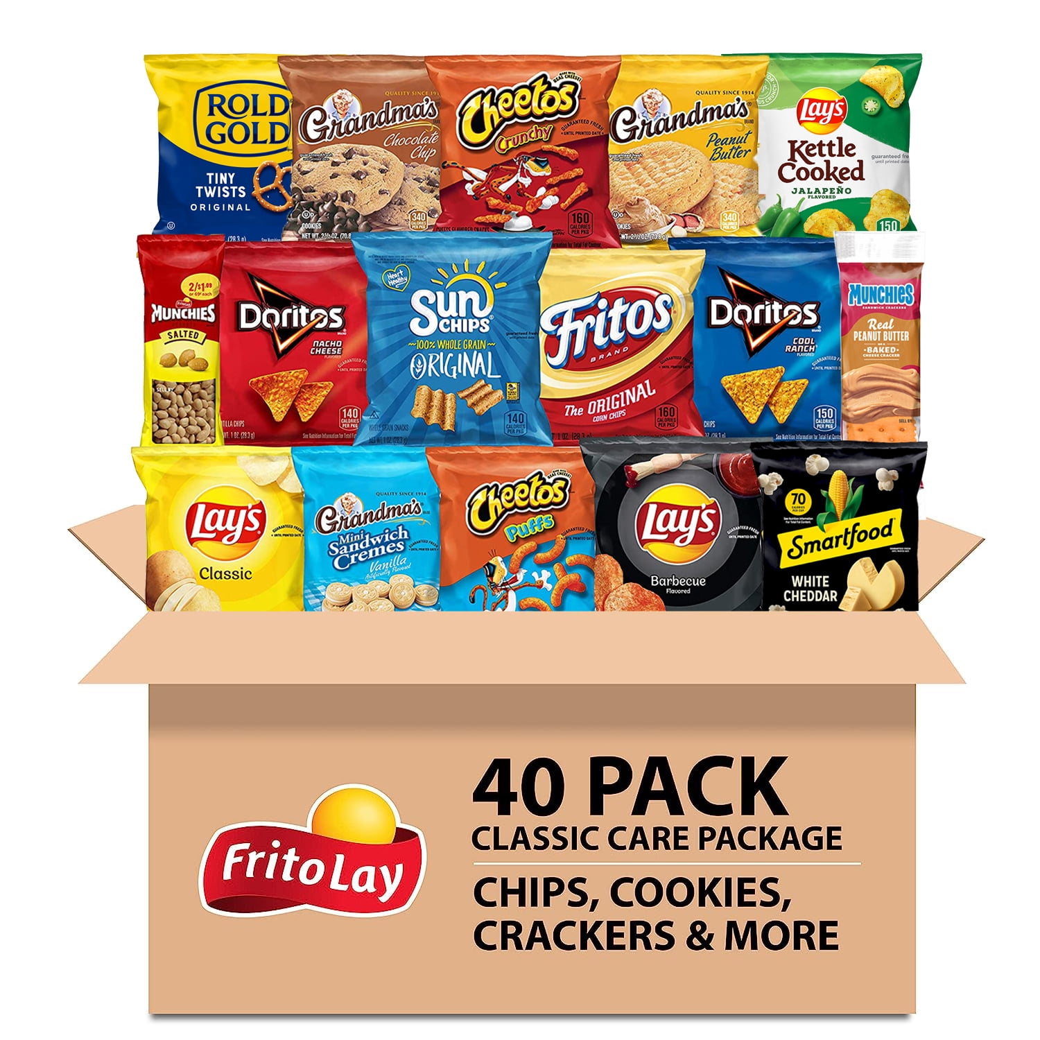 FritoLay Ultimate Classic Snacks Variety Pack Snacks, 1 oz Bags, 40