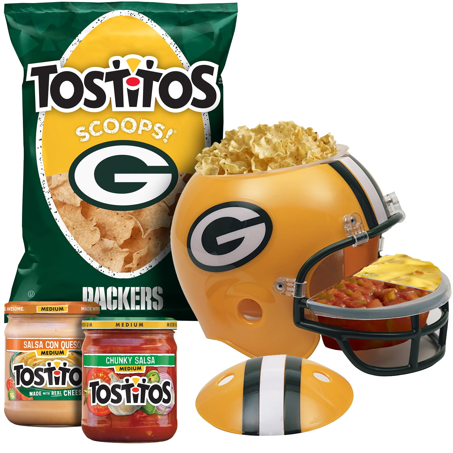FritoLay Ultimate NFL Green Bay Packers Chips, Dips, & Football Dip Helmet Party Box
