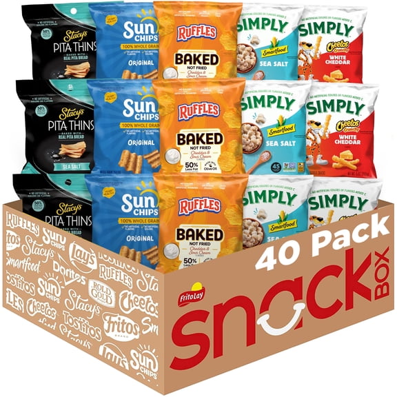 Frito-Lay Ultimate Smart Care Package 2.0, Variety Assortment of Snacks (Pack of 40)