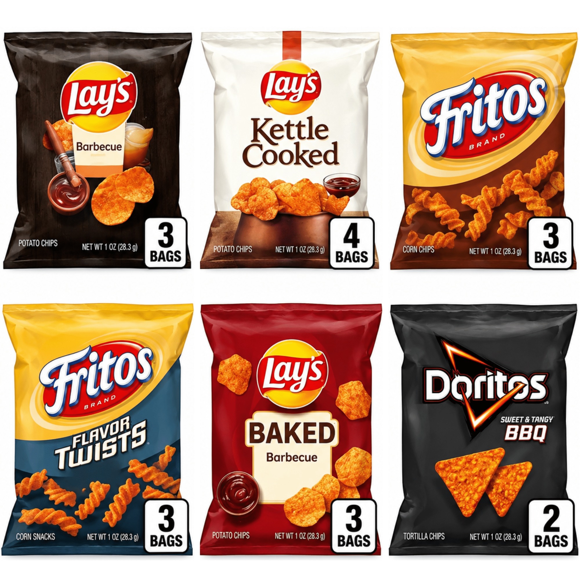 Frito-Lay Variety Snack Pack, Assorted Lay's, Fritos and Doritos ...