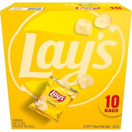 Frito Lay's Classic Potato Chips Bags, 1 Oz, 10 Ct