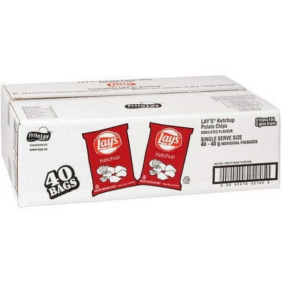 Frito Lays Ketchup Chips, 40ct x 40g/1.4 oz