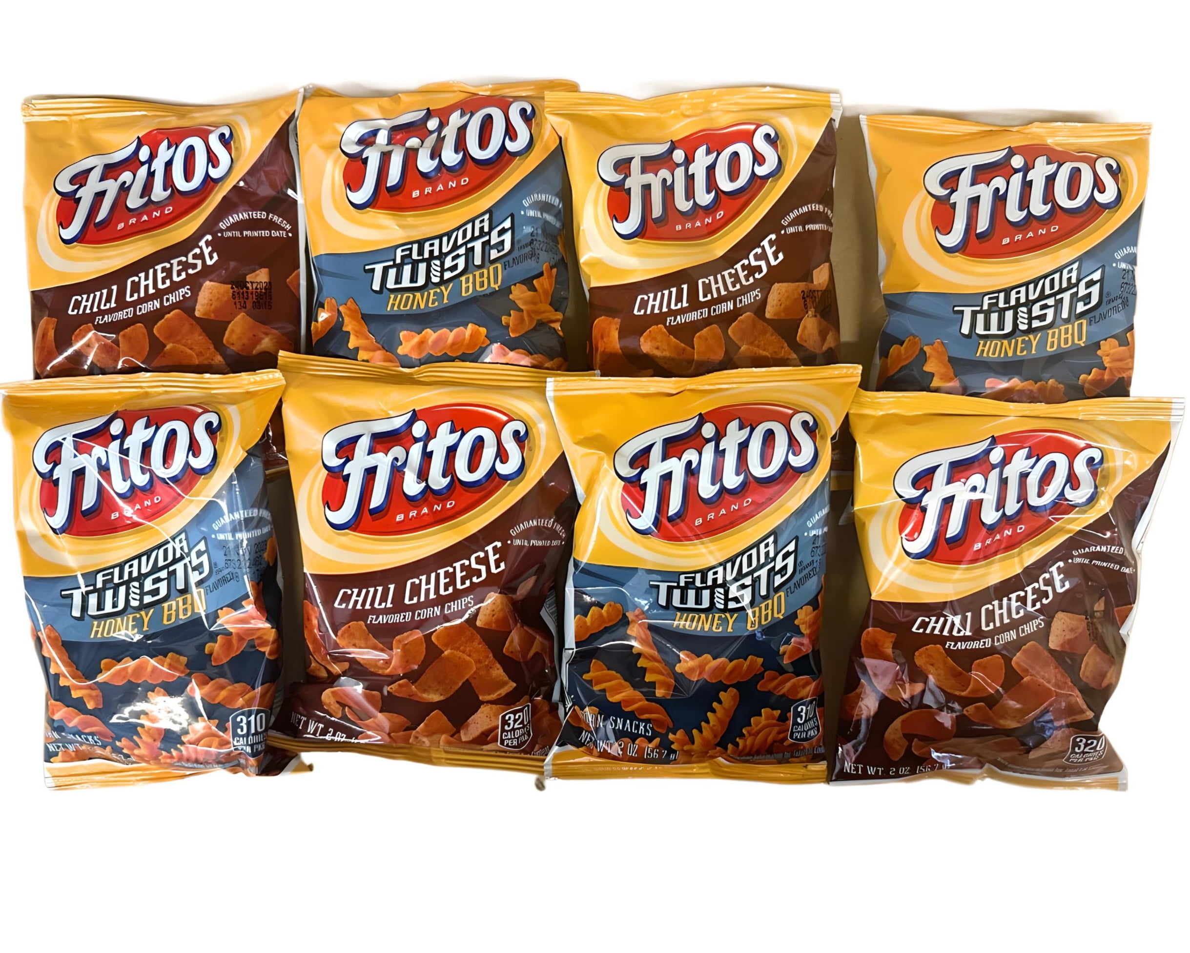 Fritos 2oz Variety 8 Pack 4 Chili Cheese 4 Honey BBQ