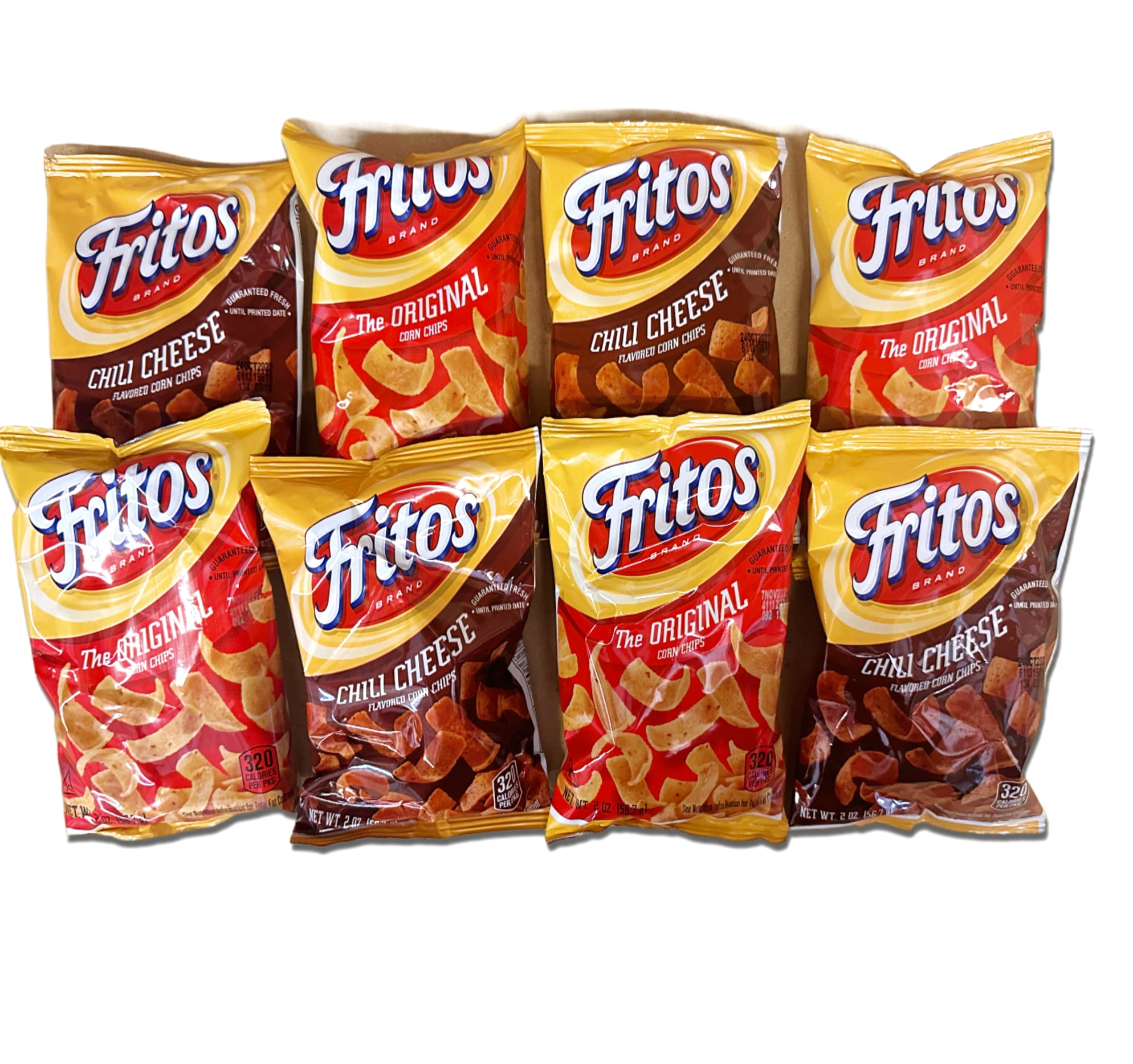 Fritos 2oz Variety 8 Pack 4 Original 4 Chili Cheese