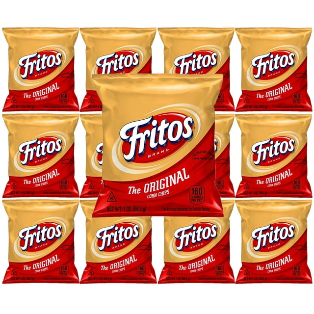 Fritos Corn Chips Irresistible 1oz Bags, Perfectly Packed in a Set of 10 for Ultimate Snacking
