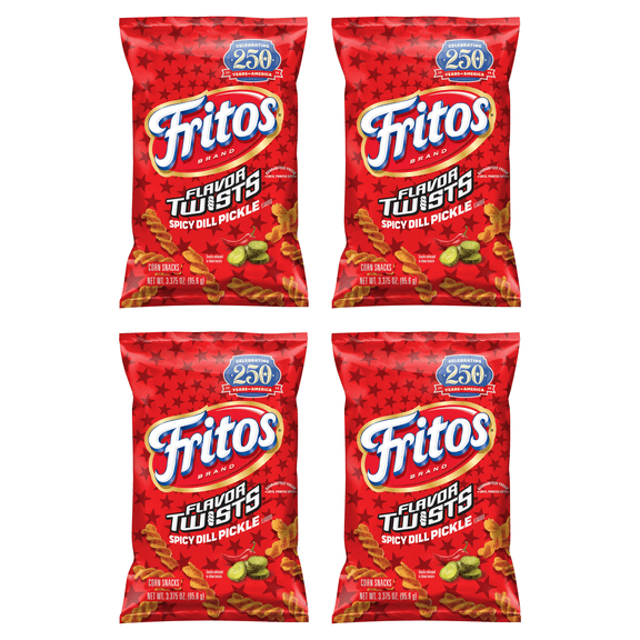 Fritos Corn Chips, Original, 3.5 oz Bag (Pack of 4)