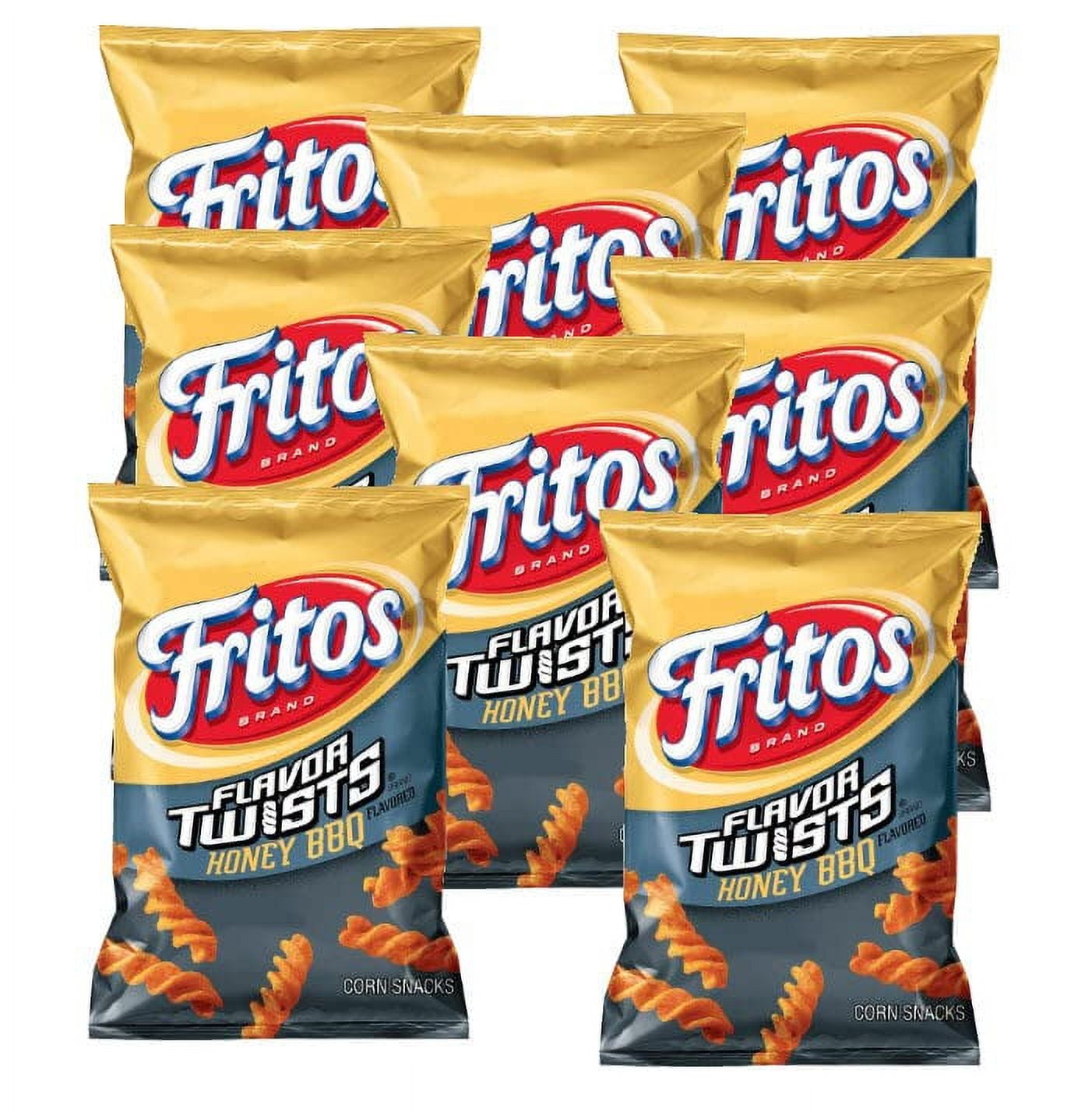 Fritos Corn Chips Twists Honey BBQ 2 Oz. 8 Pack