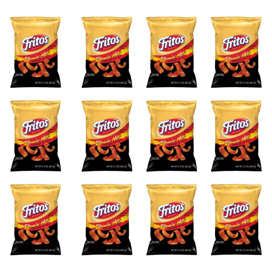 Fritos Flamin' Hot Corn Chips (6 or 12 Pack) Care Package Variety