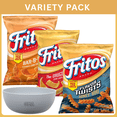thumbnail image 1 of Fritos Flavor Twists Honey BBQ Flavored Corn Snacks 9.25 oz + Fritos Corn Chips BBQ Flavor Snack Chips 9.25 oz + Fritos Original Corn Chips 9.25 oz, Variety Pack with Bowl by OMA., 1 of 6