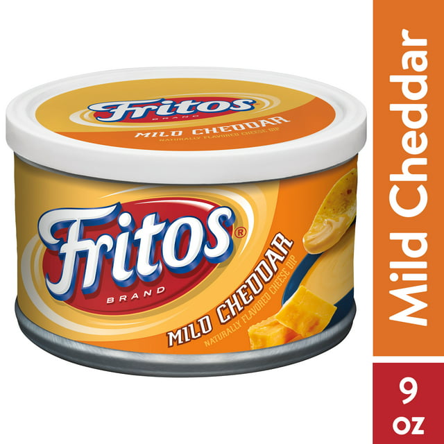 Fritos Mild Cheddar Flavored Cheese Dip, 9 oz Shelf-stable Can