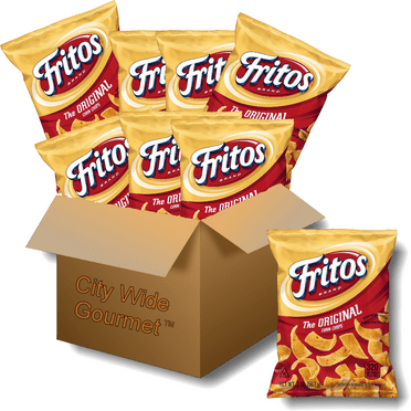 Fritos Original Corn Chips 2 ounce bags (Pack of 8) , Bundled by City Wide Gourmet