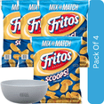 thumbnail image 1 of Fritos Scoops Corn Chips, 18.125 oz-4pk, With Olive White Bowl By OMA, 1 of 6