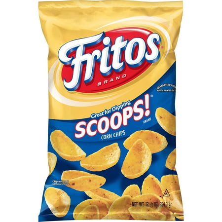 Fritos Scoops! Corn Chips Snack Chips, 12.5 oz Bag