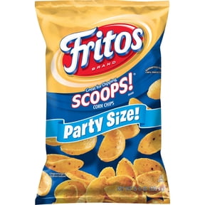 Fritos Scoops! Corn Snacks, Party Size, 15.5 oz Bag