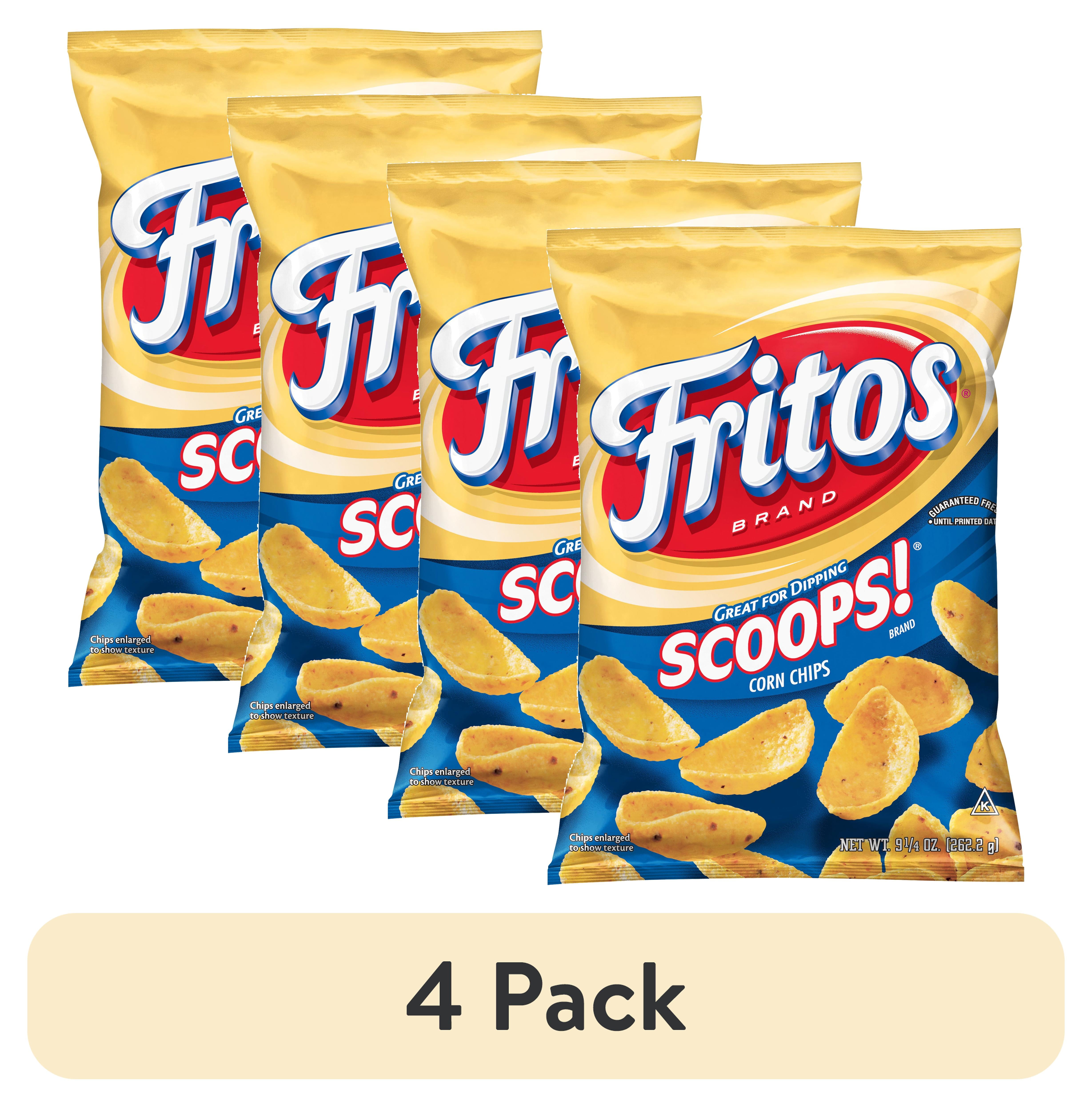 (4 pack) Fritos Scoops! Original Corn Chips, 9.25 Oz.