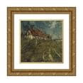 thumbnail image 1 of Frits Thaulow 13x12 Gold Ornate Wood Frame and Double Matted Museum Art Print Titled - Shadows, 1 of 4