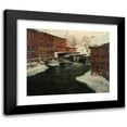 thumbnail image 1 of Frits Thaulow 24x20 Black Modern Framed Museum Art Print Titled - Mill Scene (C.1885-90), 1 of 5