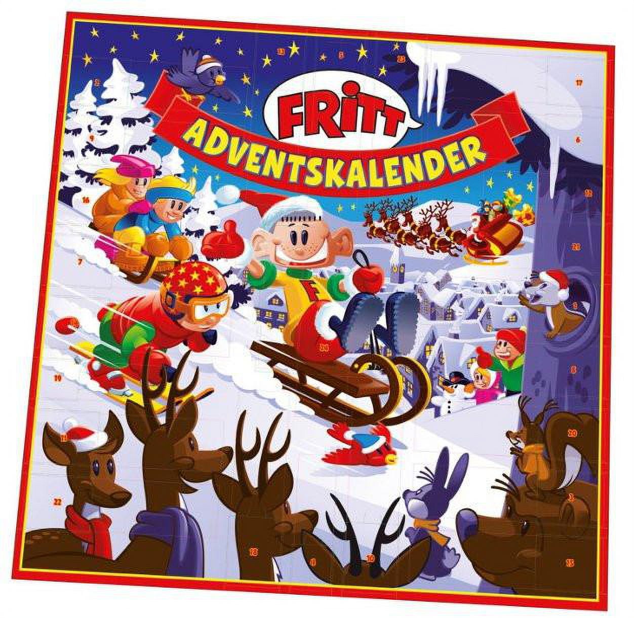 Fritt Adventskalender (Advent Calendar with Chewy Candy) 300g (10.5 oz)