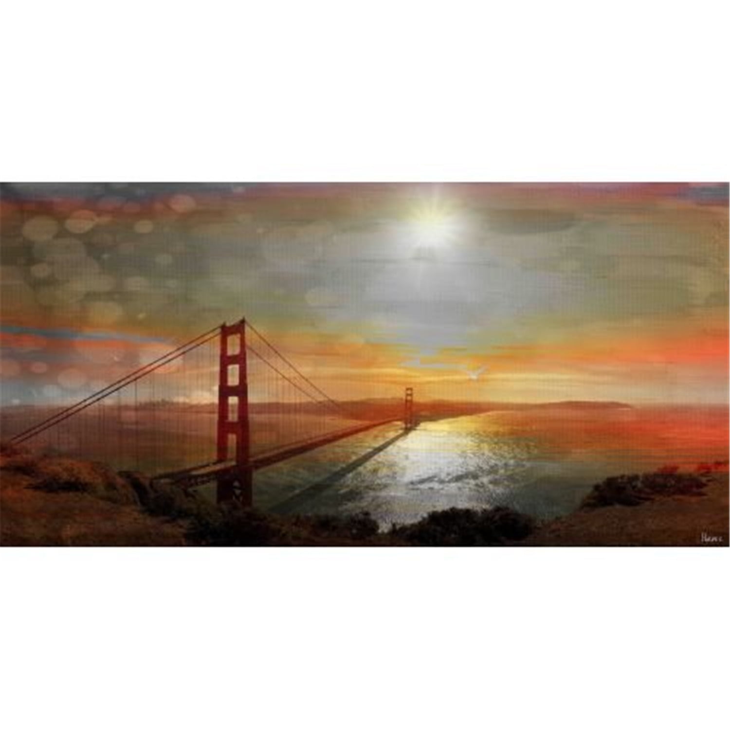 Frity Abstract Canvas Print in 60" x 30"